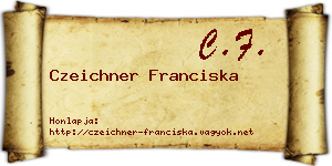 Czeichner Franciska névjegykártya